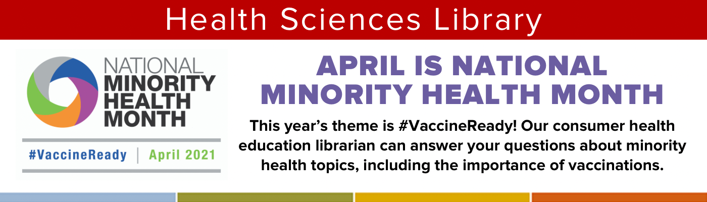 April is Minority Health Month banner image
