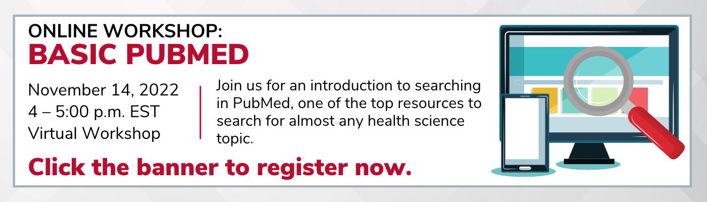 HSL Virtual Workshop Basic PubMed November 14