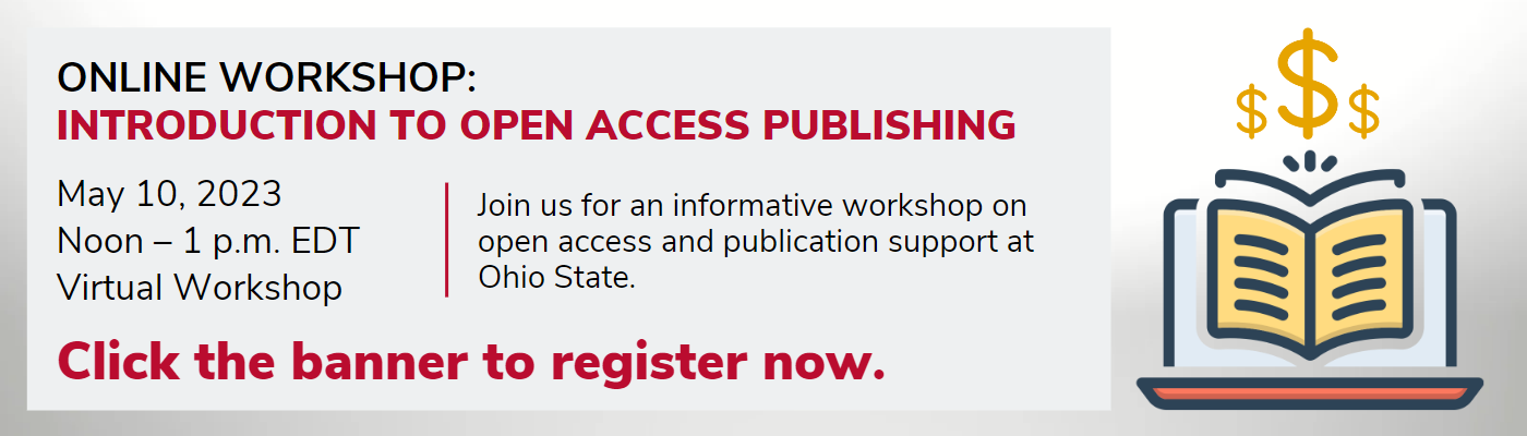 HSL Virtual Workshop Introduction to Open Access Publishing May 10th