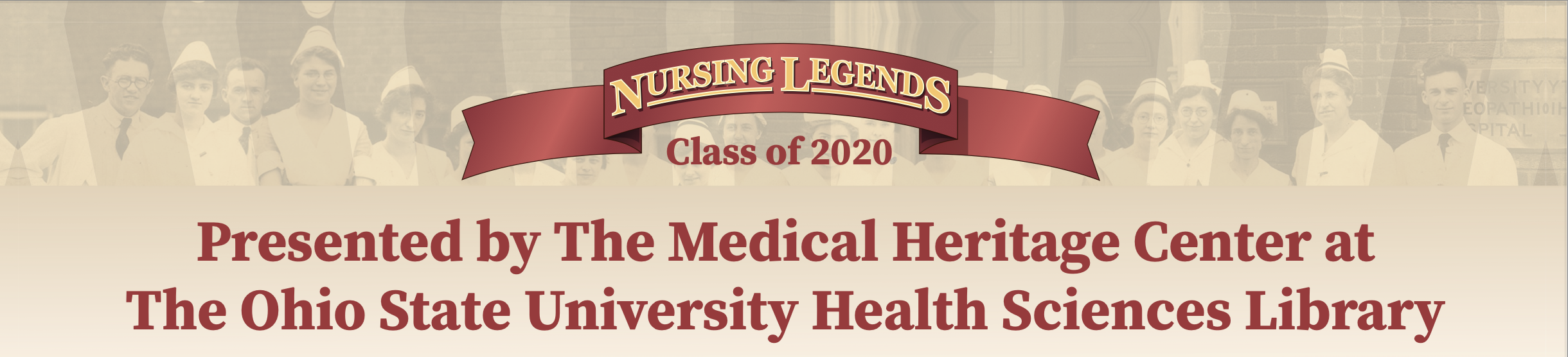 Class of 2020 Nursing Legends Header Image