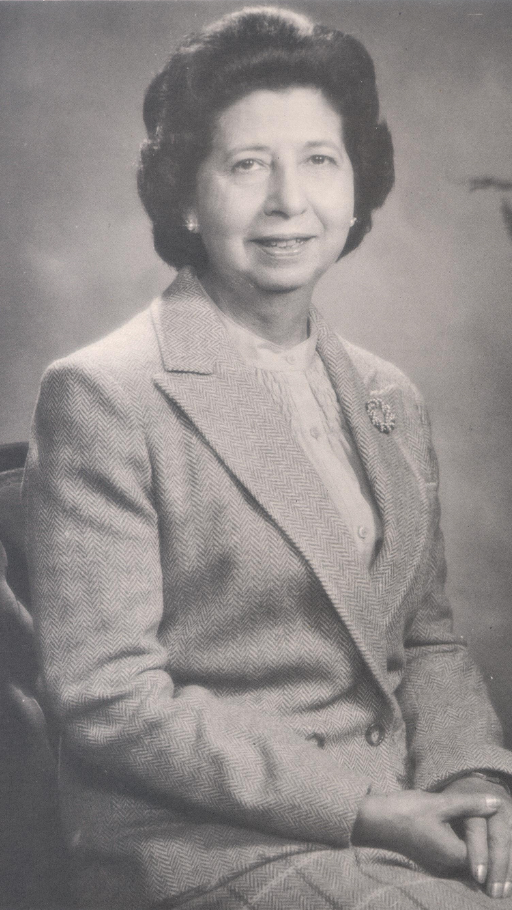 black and white photo of Bertha Bouroncle