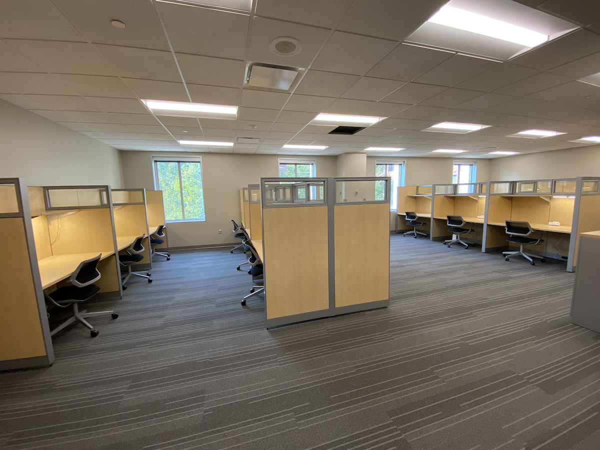 Silent Study Zone carrels