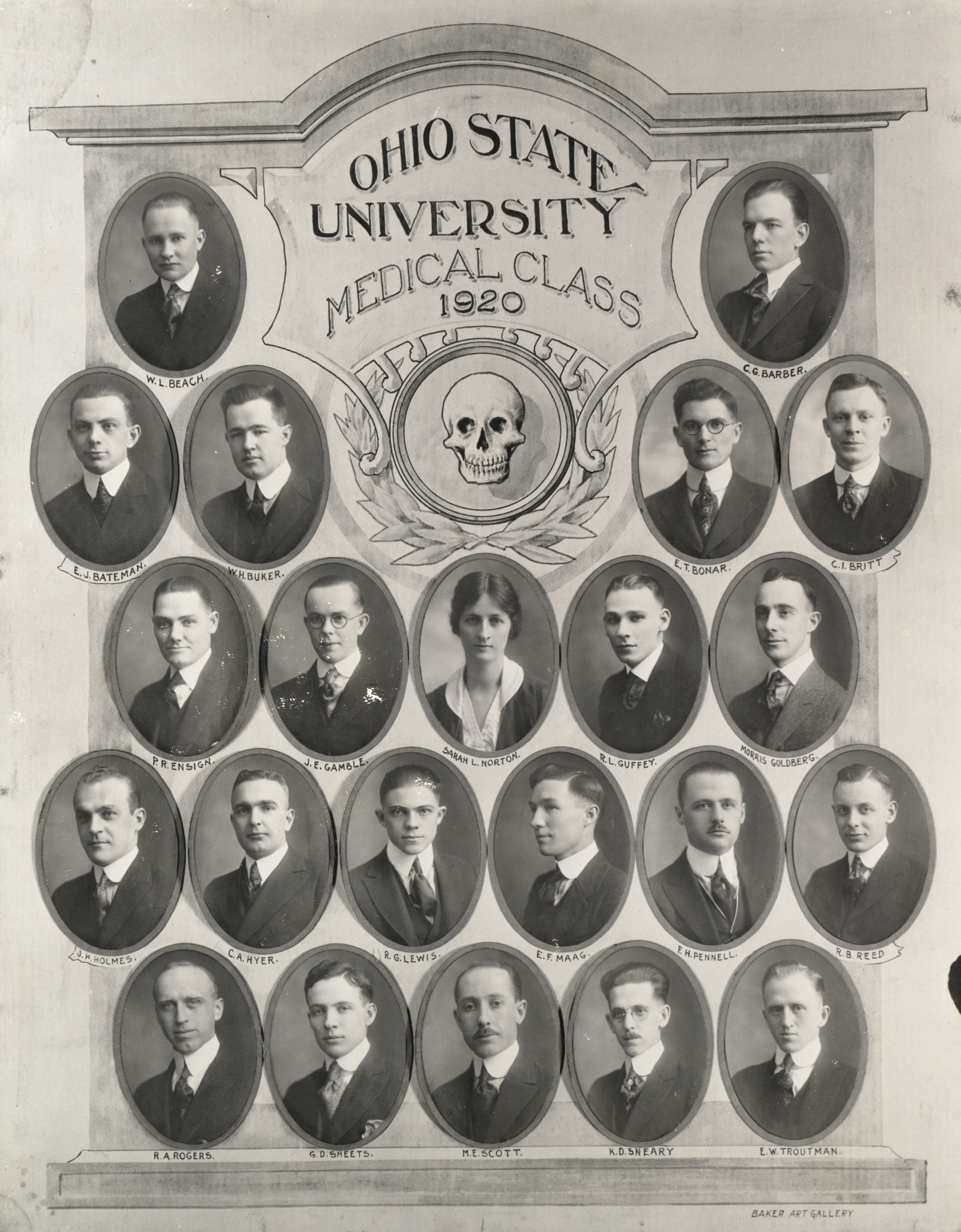 OSU College of Medicine Class of 1920 Class Photo