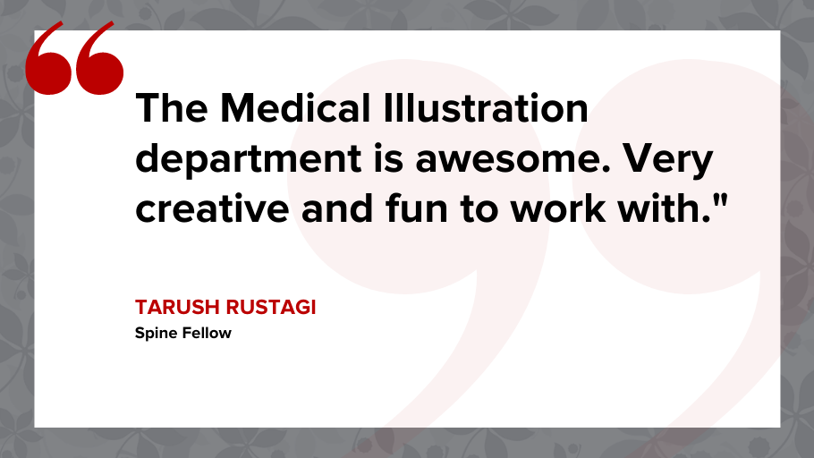 medical illustration testimonial