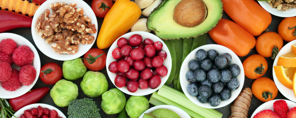 Assorted fruits and vegetables