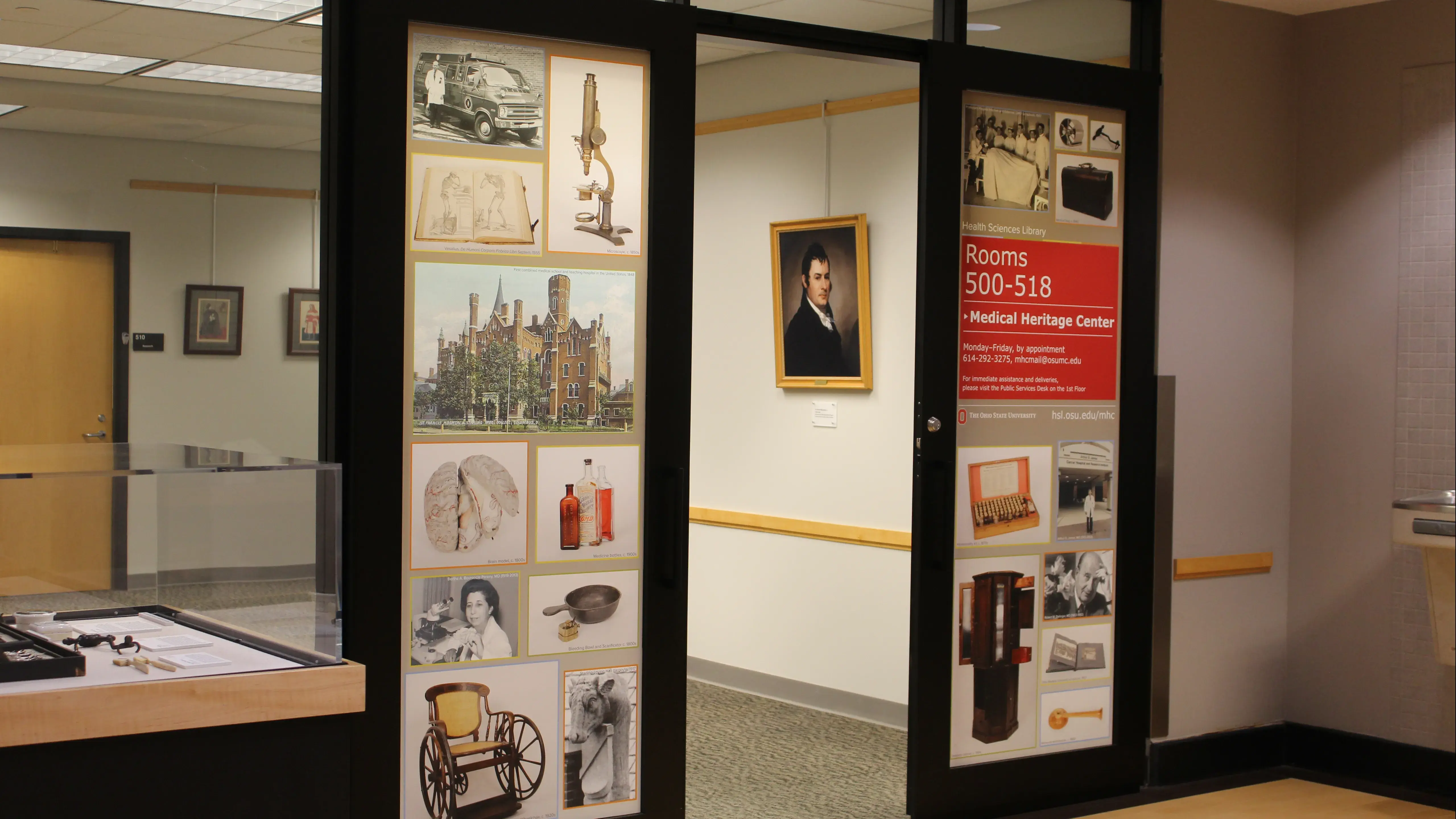Interior gallery of Medical Heritage Center