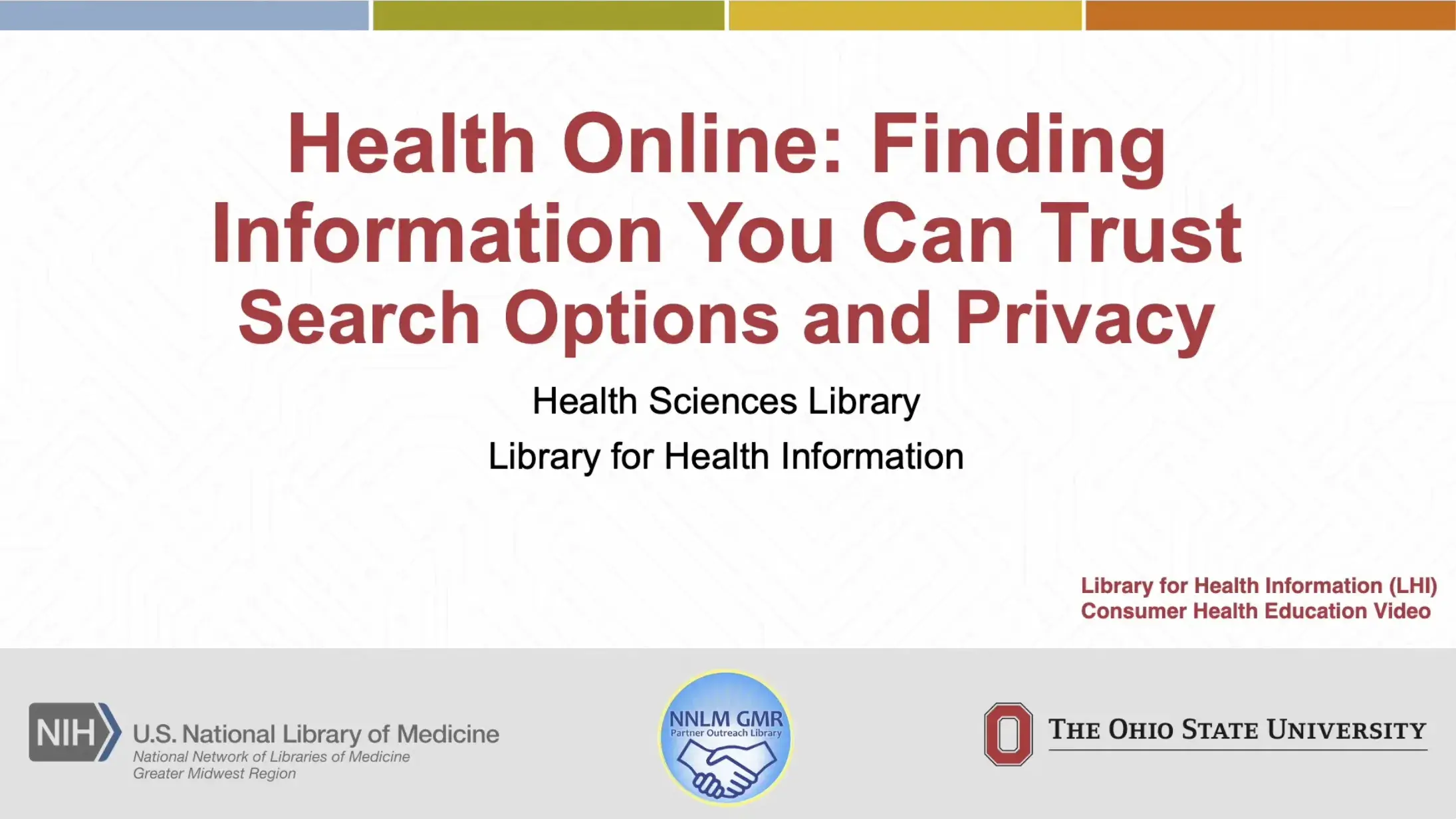 Health Online Search Options and Privacy video thumbnail
