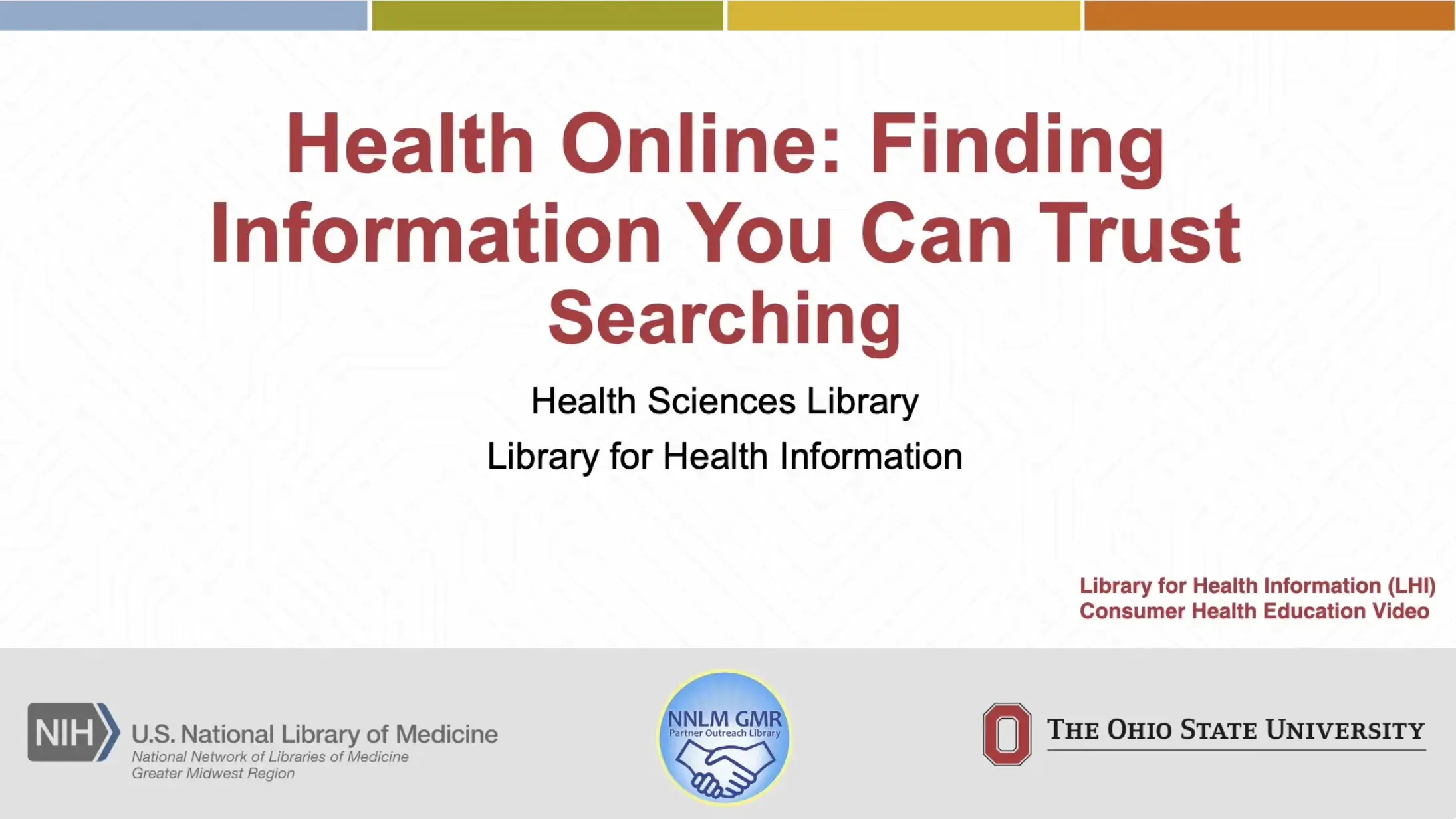 Health Online Searching video thumbnail