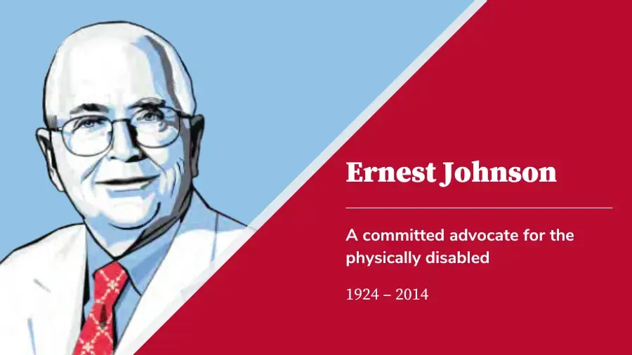 Ernest Johnson portrait in an illustrative style