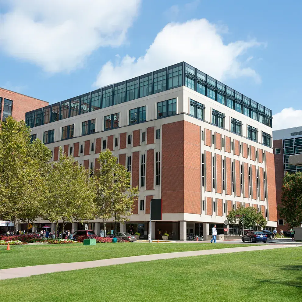 exterior view of prior hall on ohio state's campus