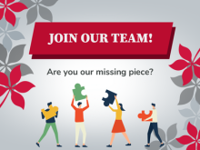 An Ohio State Buckeyes-themed promotional image encouraging the reader to join our team because they might be our missing piece