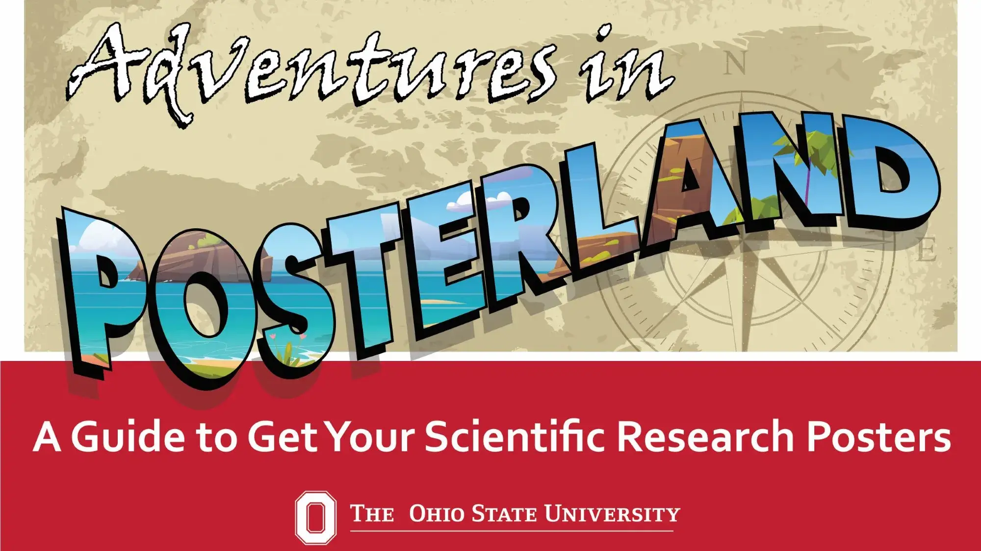 Map that says Adventures in Posterland