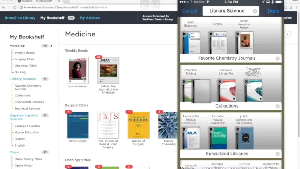 Getting started with BrowZine video thumbnail.