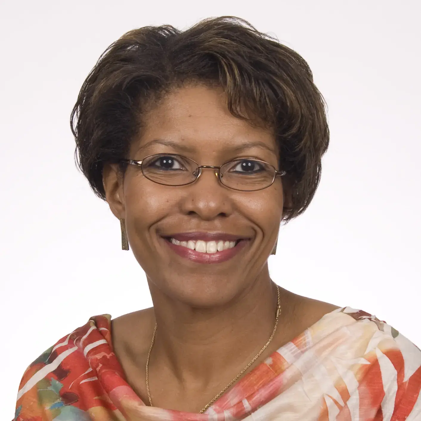 Ayanna Bandele-Poindexter, smiling.
